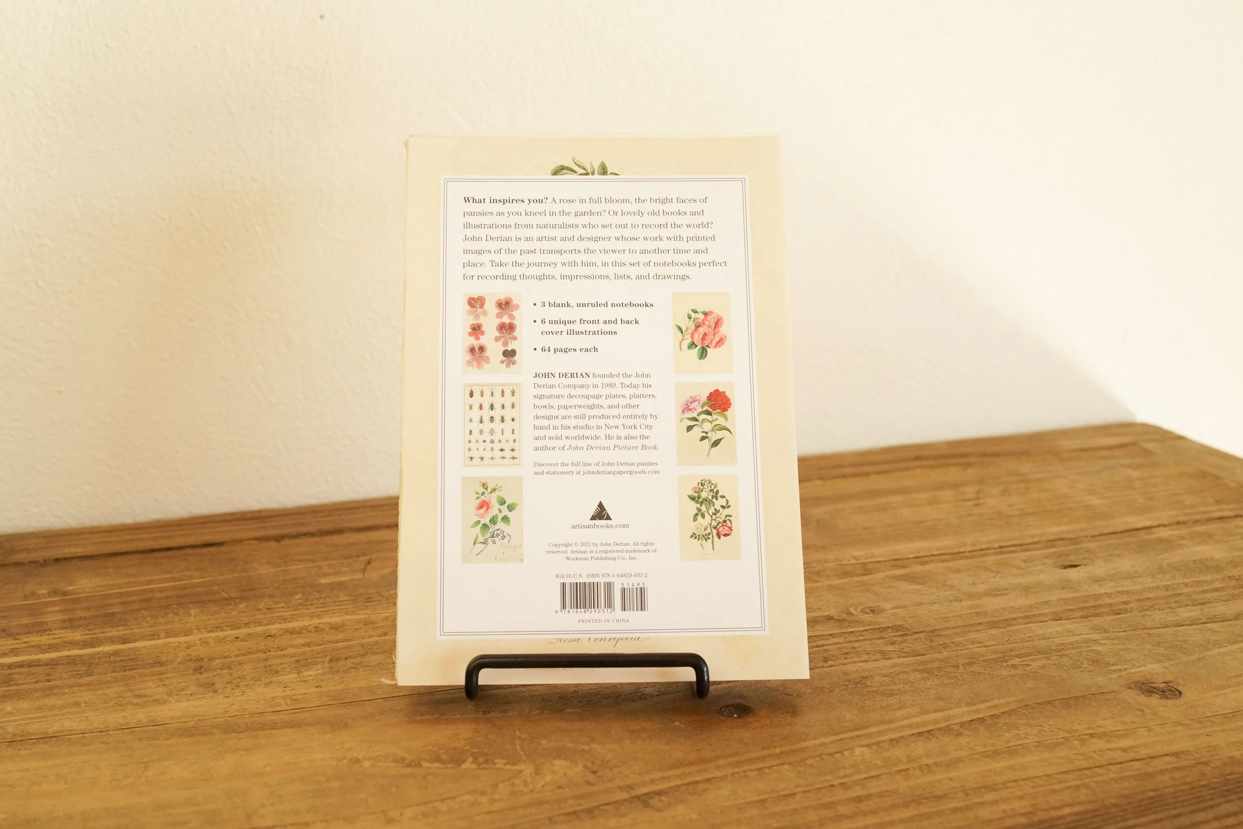 John Derian In the Garden 3-Pack Notebook Set — Ingalls Homestead